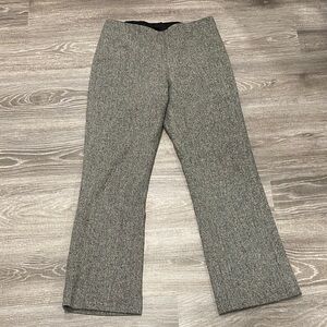 Theory Black and White Tweed Pants